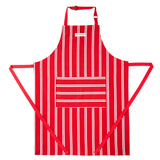 Fortnum's red stripe cotton apron (British brand)