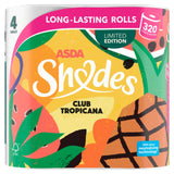 ASDA Shades Club Tropicana parfymerte toalettruller, 4-pakning