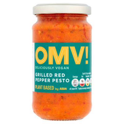 OMV! grilled red pepper pesto sauce 190g, imported from the UK