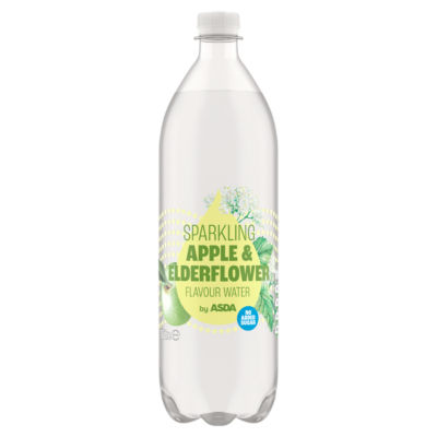 ASDA Sparkling Apple Elderflower Water 1 Litre - British product