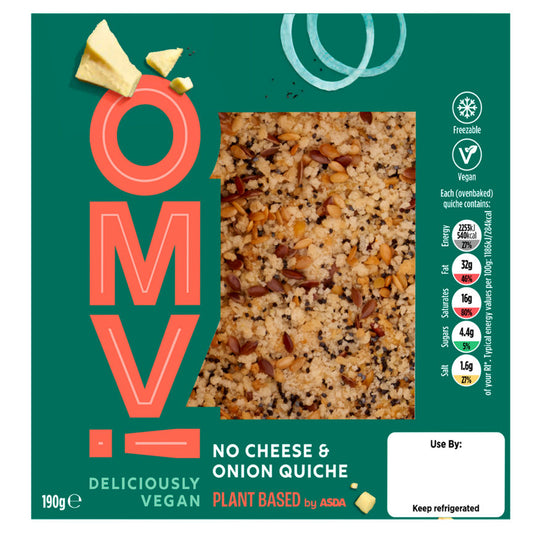 OMV! Deliciously Vegan No Cheese & Onion Quiche GOODS ASDA   