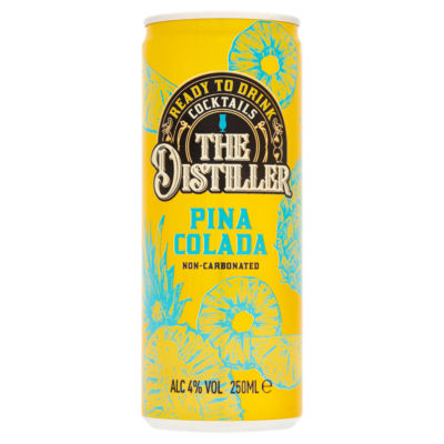 The Distiller Pina Colada Cocktail 250ml, imported from the UK