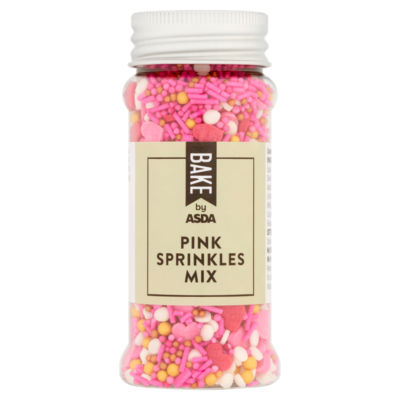 BAKE by ASDA pink sprinkles mix 70g - British product
