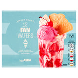 ASDA 12 fan wafers for ice cream - British product