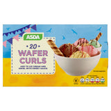 ASDA chocolate flavour wafer curls 20 pack - British product