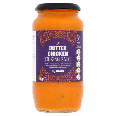 ASDA butter chicken cooking sauce 495g - British product
