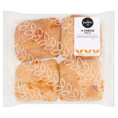 ASDA The Bakery 4 Cheese Rolls White Bread Rolls - British product