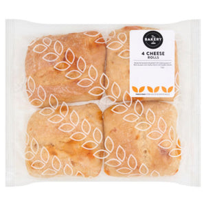 ASDA The Bakery 4 Cheese Rolls White Bread Rolls