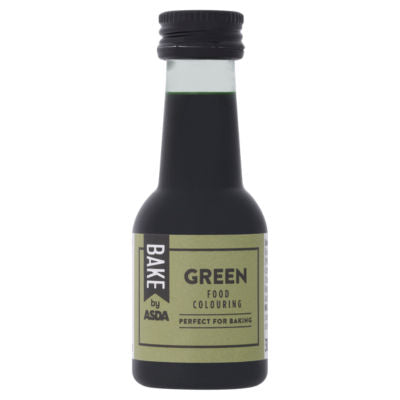 ASDA BAKE green food colouring 38ml - British product