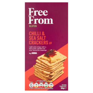 Free From by ASDA Chilli & Sea Salt Crackers Gluten Free 160g