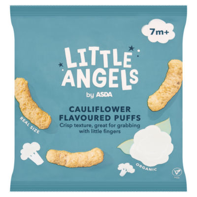 Little Angels Cauliflower Flavoured Puffs Baby Food 15g, UK version