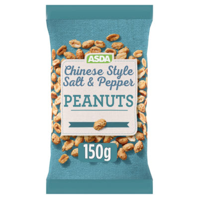 ASDA ASDA Chinese Salt & Pepper Crunchy Baked Peanuts 150g- Buy online at McGrocer