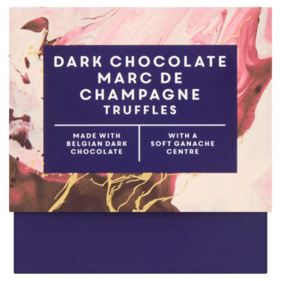 ASDA dark chocolate Marc de Champagne truffles 125g, UK version