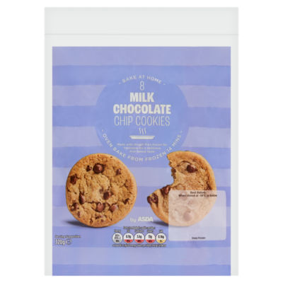 ASDA Bake at Home Milk Chocolate Chip Cookies 320g