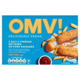 OMV! Salt & Vinegar Battered Vegan Sausages 170g