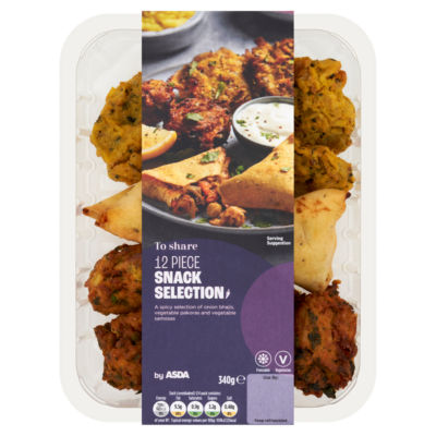ASDA Onion Bhaji Samosa Pakora Selection 340g - British product