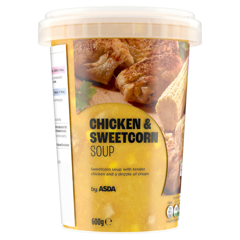 ASDA chicken and sweetcorn soup 600g - British product
