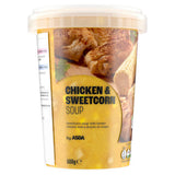 ASDA chicken and sweetcorn soup 600g - British product