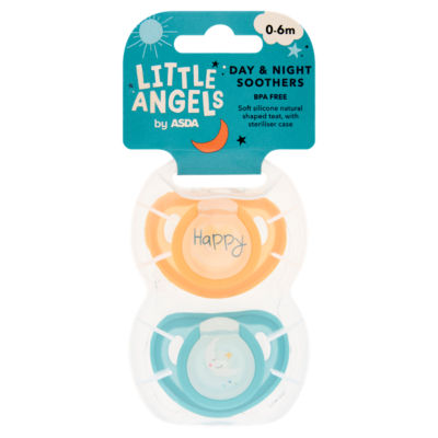 ASDA Little Angels Day & Night Soothers 0-6m, UK version