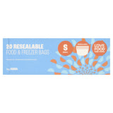 ASDA 20 Resealable Dual Track Seal Food & Freezer Bags Small
