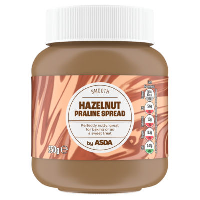 ASDA Hazelnut Praline Spread with cocoa 350g - British product