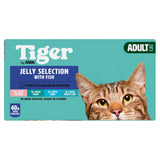 Tiger adult cat jelly selection with fish 40 x 100g - British product