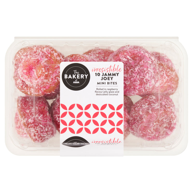 The Bakery Jammy Joey mini bites raspberry flavour coconut 240g (British brand)