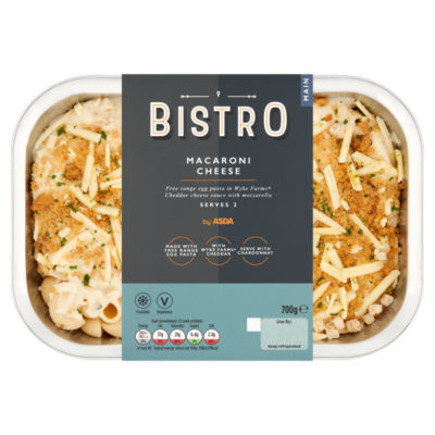 ASDA Bistro Makkaroni Käse Fertiggericht 700g
