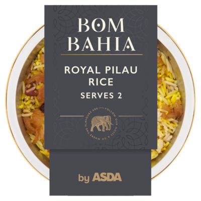 ASDA Bom Bahia Royal Pilau Rice 300g, imported from the UK
