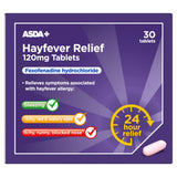 ASDA Hayfever Relief 30 tablets 120mg, UK version