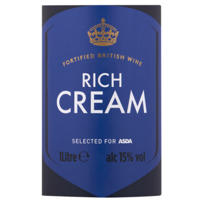 ASDA Rich Cream fortified wine 1 litre - British product