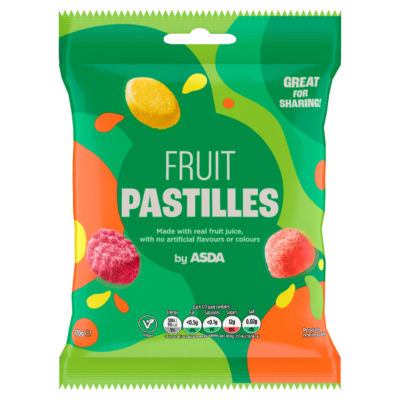 ASDA Fruit Pastilles chewy sweets 170g, UK version