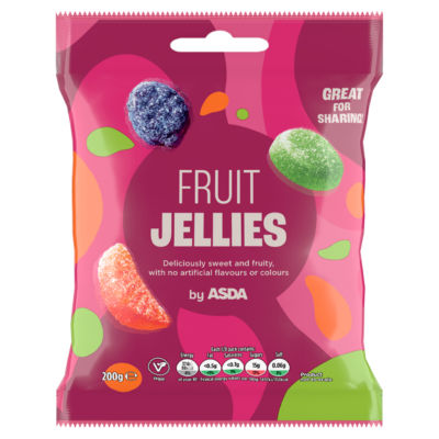 ASDA Fruit Jellies 200g - imported from the UK