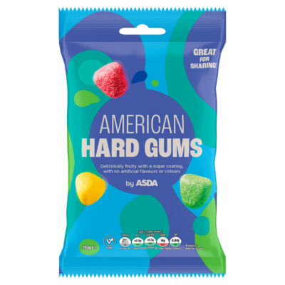 ASDA American Hard Gums 190g - British product