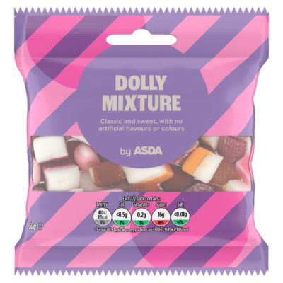 ASDA Dolly Mixture sweets 50g - British product