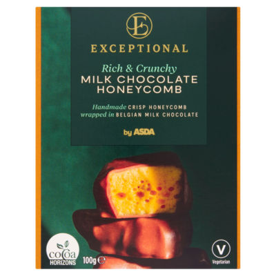 ASDA milk chocolate honeycomb 100g, UK version