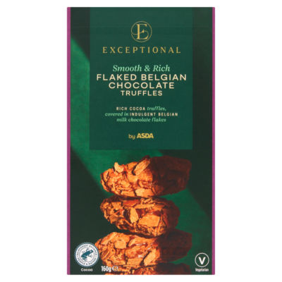 ASDA Flaked Belgian Chocolate Truffles 160g - British product