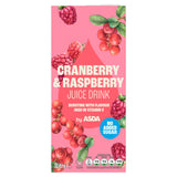 ASDA Cranberry & Raspberry juice drink 1 litre, imported from the UK