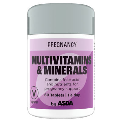 ASDA Pregnancy Multivitamins & Minerals 60 Tablets - British product