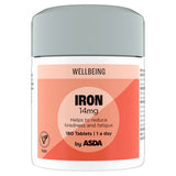ASDA Wellbeing Iron Tablets 14mg 180 Tablets - British product