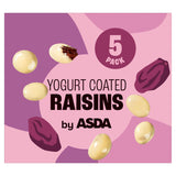 ASDA yogurt coated raisins 125g pack (British brand)
