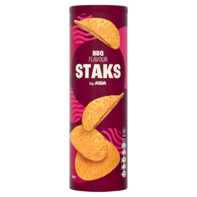 ASDA BBQ Flavour Staks 165g potato snack, UK version