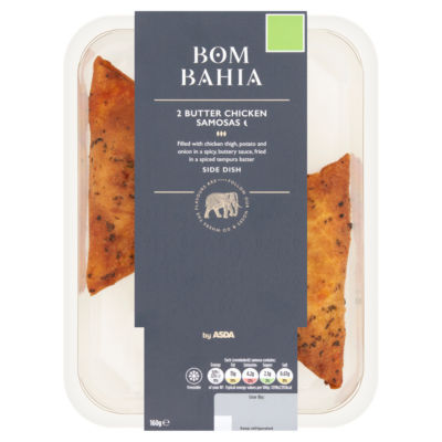 ASDA Bom Bahia Butter Chicken Samosas 160g - British product
