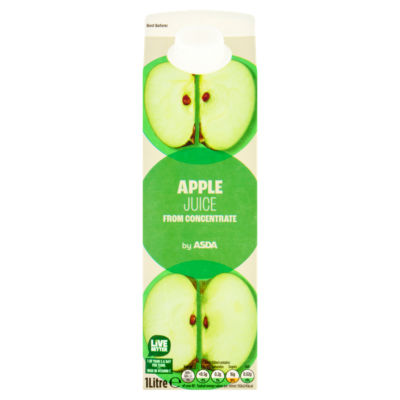 ASDA apple juice 1 litre carton - British product