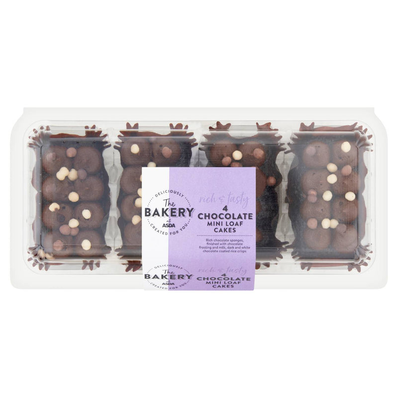 ASDA chocolate mini loaf cakes 4 pack, UK version