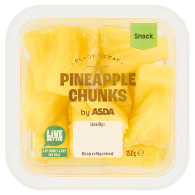 ASDA pineapple chunks 150g ready to eat, UK version