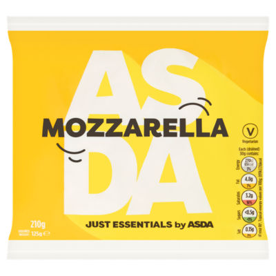 ASDA Just Essentials Mozzarella 210g - British product
