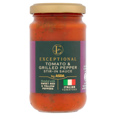 ASDA tomato and grilled pepper stir-in sauce 190g, UK version