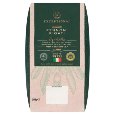 ASDA pennoni rigati pasta 500g - British product