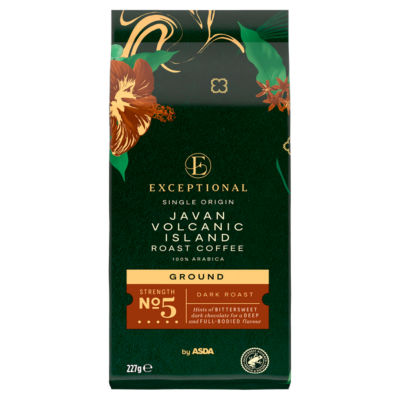 Asda Javan Volcanic Island Roast ground coffee 227g - British product